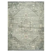 فرش ماشینی 400 شانه دنیای فرش زمینه و حاشیه سیلور مدل  ترلان  کد 4006