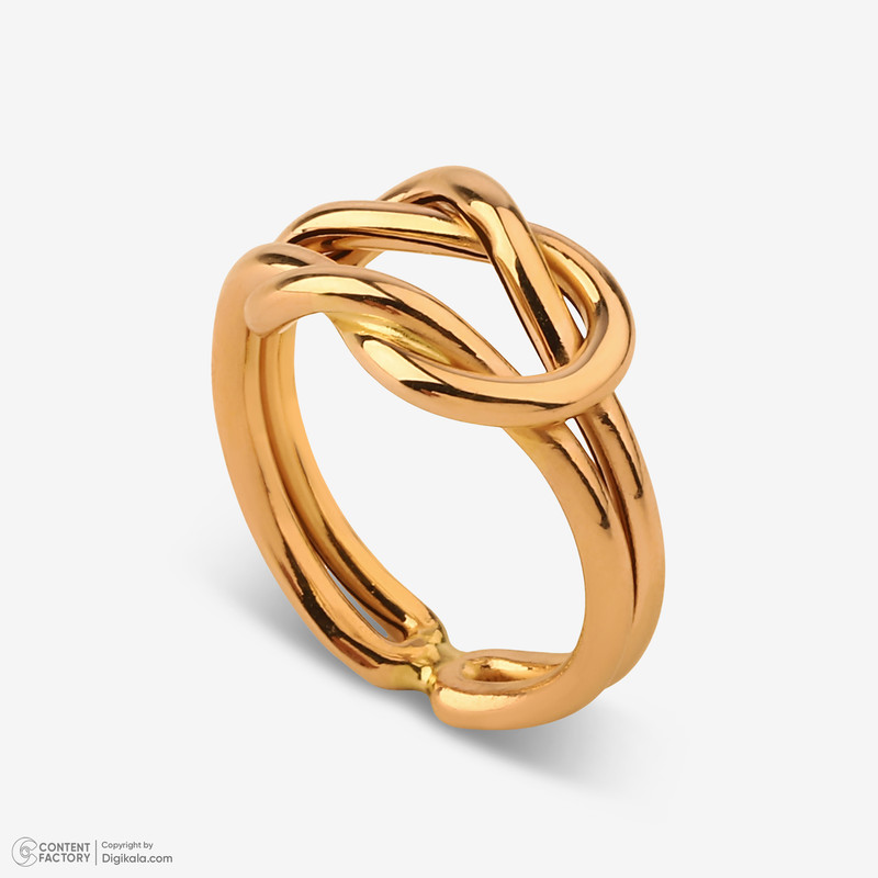 انگشتر طلا 18 عیار زنانه گلدم مدل R345009 سایز 50