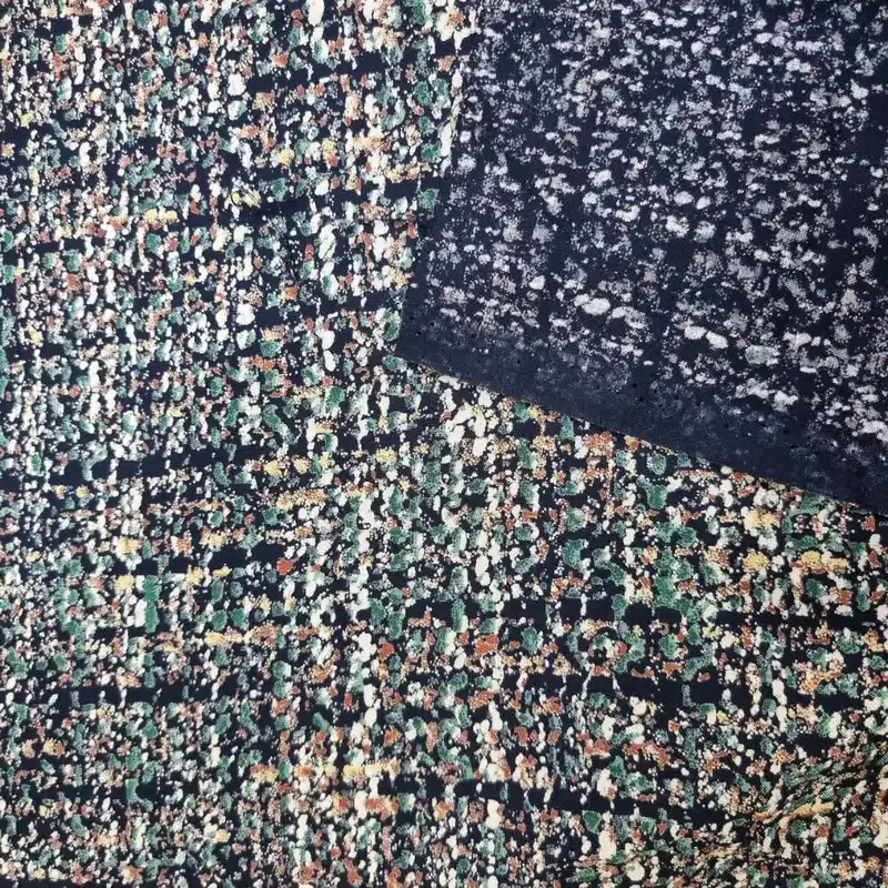 پارچه لباس مدل کودری نخی طرح لکه کد B8