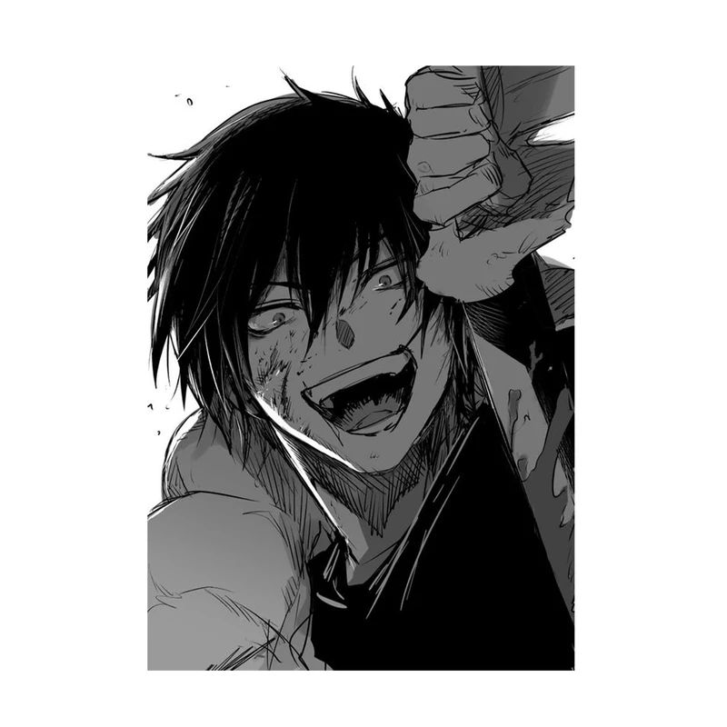 استیکر لپ تاپ و موبایل مدل انیمه طرح جوجوتسو کایسن توجی فوشیگورو Jujutsu Kaisen Toji Fushiguro کد 435