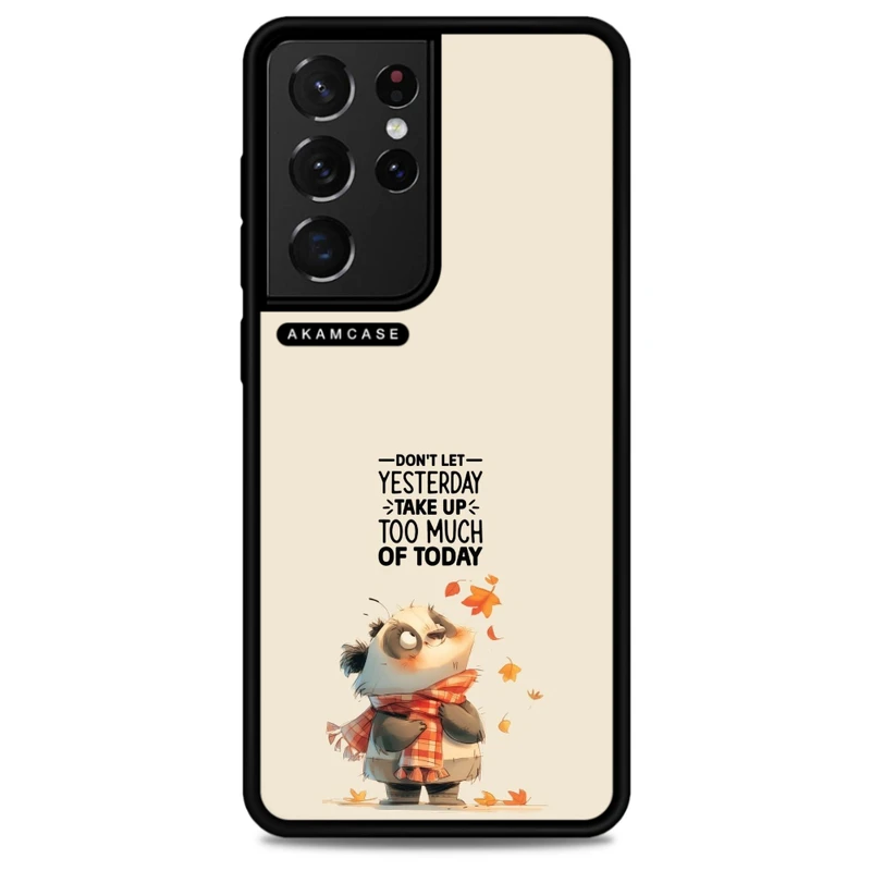 کاور آکام مدل AMC-WSGS21U-ANIMALS QOUTES-12 مناسب برای گوشی موبایل سامسونگ Galaxy S21 Ultra