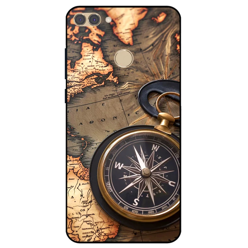 کاور مگافون طرح نقشه مدل 7397 مناسب برای گوشی موبایل هوآوی Y9 2018	