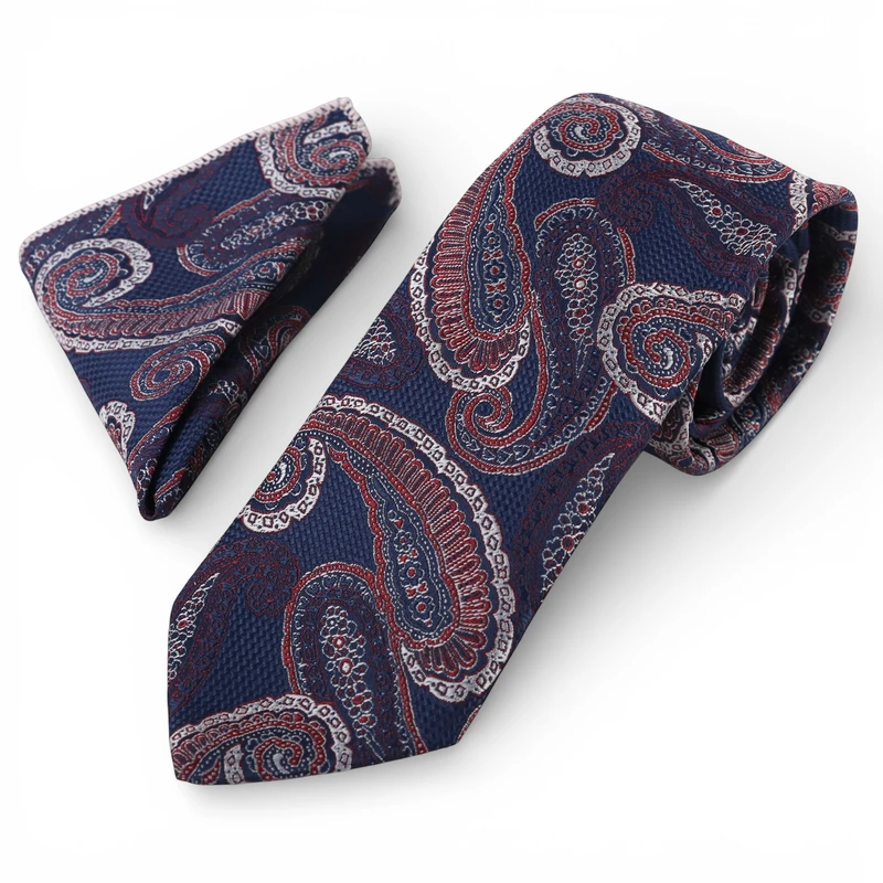 کراوات و دستمال جیب مردانه نسن مدل V80