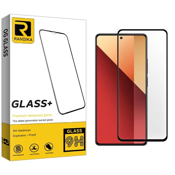 محافظ صفحه نمایش شیشه ای راندیکا مدل RK FullGlue مناسب برای گوشی موبایل شیائومی Redmi Note 13 4G