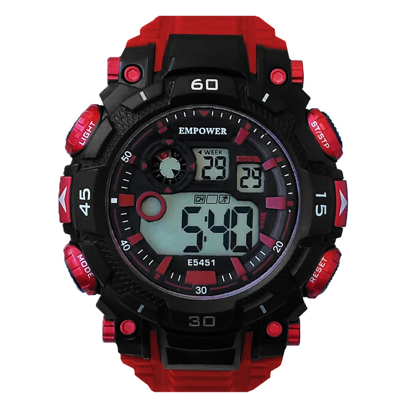 ساعت مچی دیجیتال مردانه امپاور مدل اسپرت ضدآب استخری چراغدارSPORT کد 75