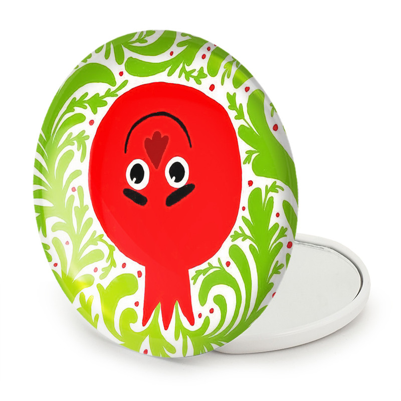 آینه جیبی خندالو طرح شب یلدا مدل تاشو کد 20411