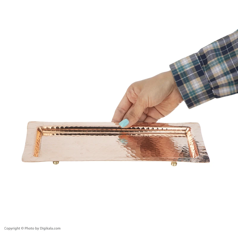 عکس شماره 7 : رولت خوری مسی مس زنجان مدل پایه دار کد 004