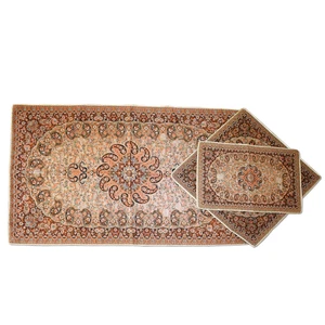 سجاده و جانماز ابریشمی 3 تکه  ترمه رضایی طرح ونوس کد T10106