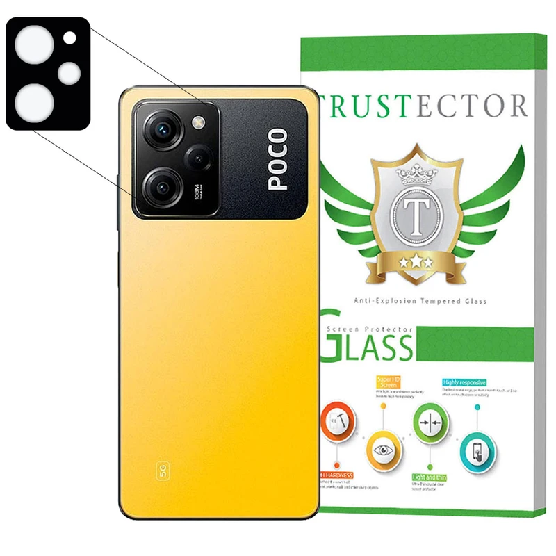 محافظ لنز دوربین تراستکتور مدل 5DLENST مناسب برای گوشی موبایل شیائومی Poco X5 Pro