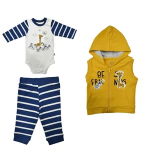 ست 3 تکه لباس نوزادی نیلی مدل firend s 2022