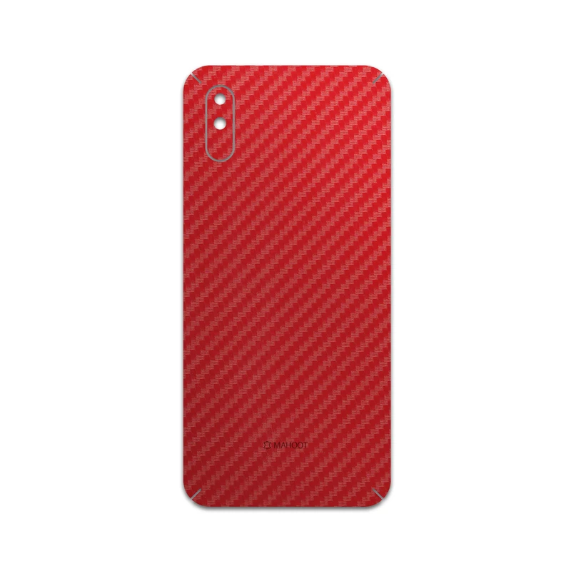 برچسب پوششی ماهوت مدل Red-Fiber مناسب برای گوشی موبایل شیائومی Redmi 9A
