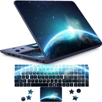   استیکر لپ تاپ راتیانا مدل space16 مناسب برای لپ تاپ 15 تا 17 اینچ به همراه برچسب حروف فارسی کیبورد