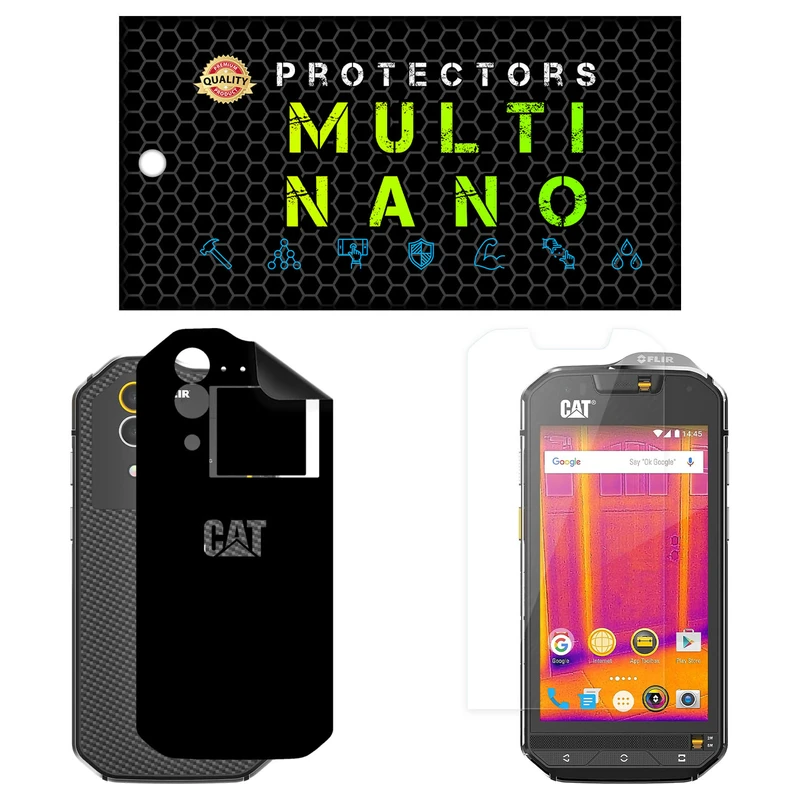 محافظ صفحه نمایش مولتی نانو مدل X-SFM مناسب برای گوشی موبایل کاترپیلار Cat S60 به همراه برچسب پوششی