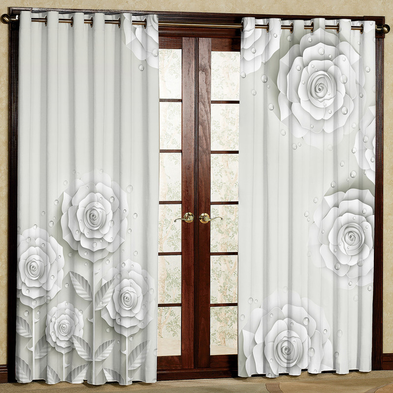  پرده مدل گلدار مخمل پانچی کد 1200a سایز 140x280 سانتی متر