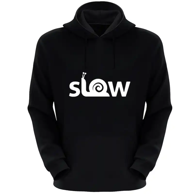 هودی زنانه مدل S51 SLOW رنگ مشکی