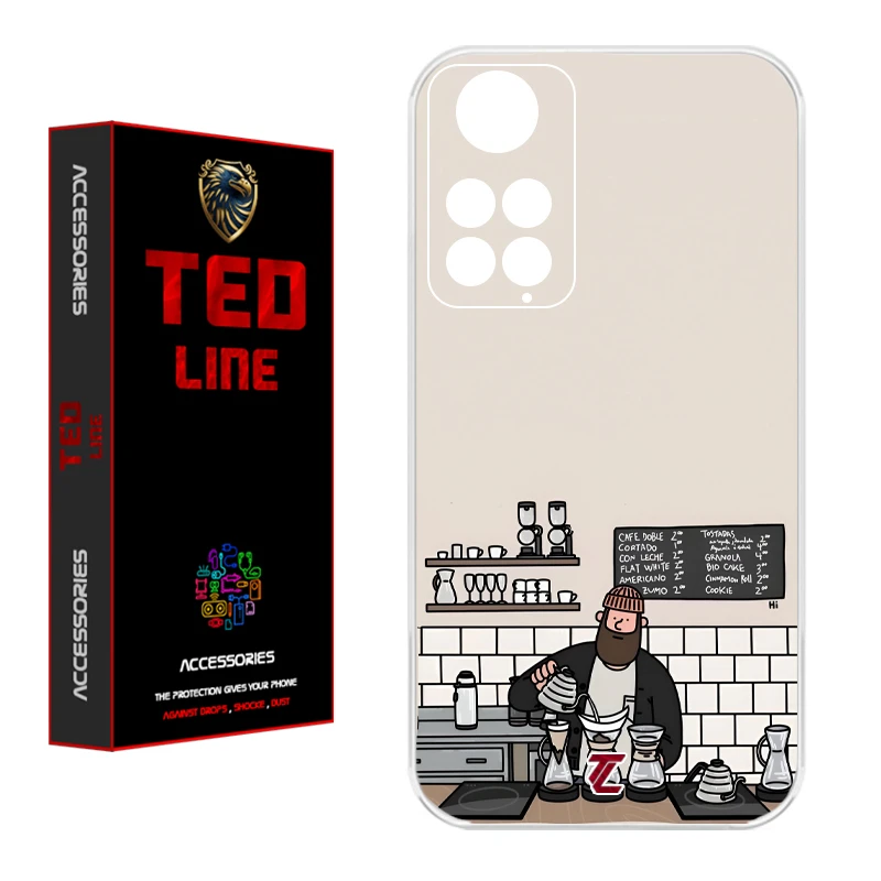 کاور تدلاین طرح باریستا کد 1214 مناسب برای گوشی موبایل شیائومی Redmi Note 11 4G / Note 11S