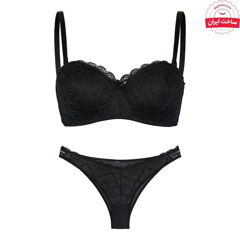 ست شورت و سوتین زنانه ان بی بی مدل k00031 رنگ مشکی