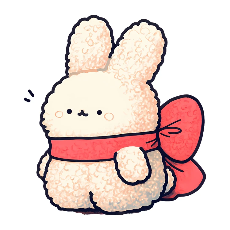 استیکر پارچه و لباس پاد آفرین مدل کارتونی کیوت خرگوش بامزه کد S5774