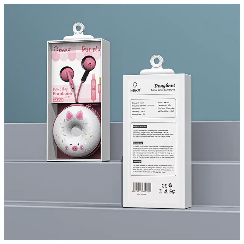 هندزفری کیکا مدل KA-202 طرح Pig