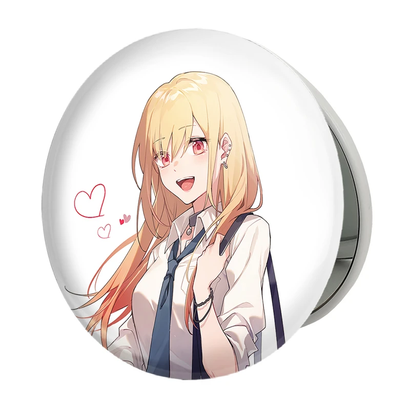 آینه جیبی خندالو طرح مارین کیتاگاوا انیمه دارلینگ در فرنکس مدل تاشو کد 12909 