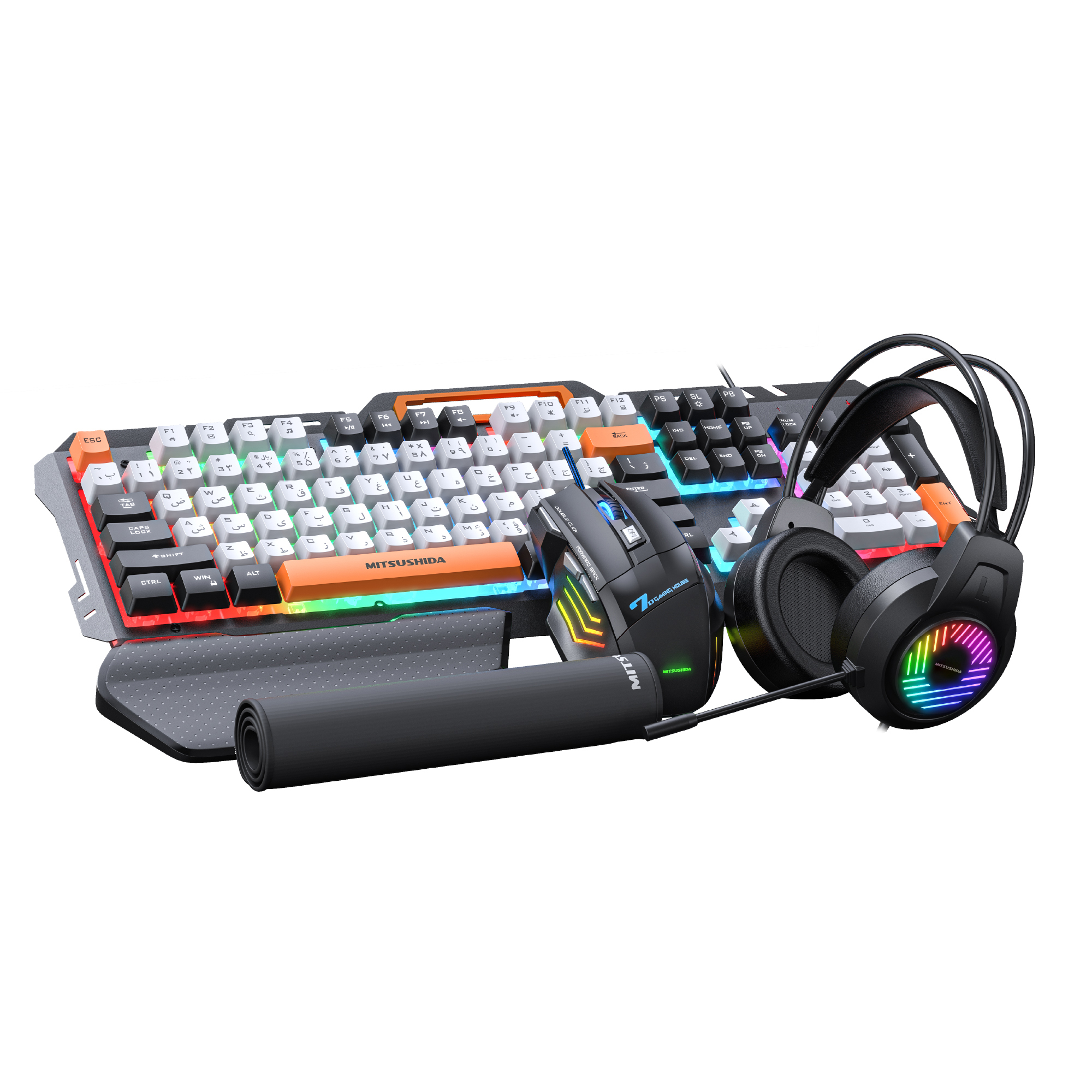 ست گیمینگ میتسوشیدا مدل KC-GK450pro