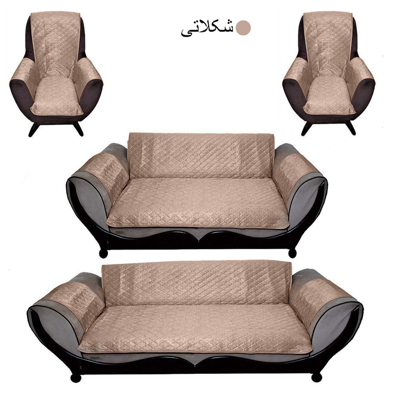 کاور مبلمان 7 نفره سندس مدل گلوری کد F124