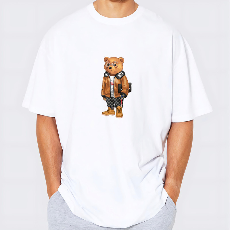 تی شرت اورسایز مردانه مدل تدی کد 10081