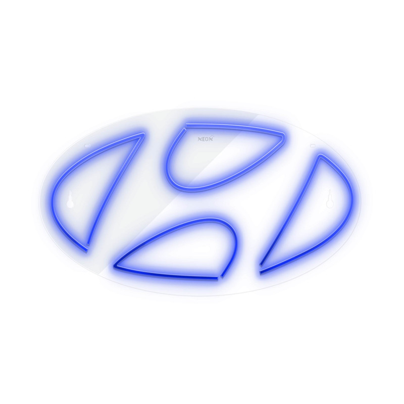 چراغ دیواری نئون دیزاین طرح Hyundai_BL