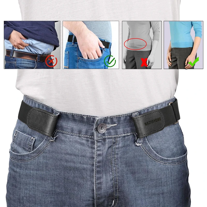 عکس شماره 3 : کمربند مردانه نادیاهوم مدل بدون سگک