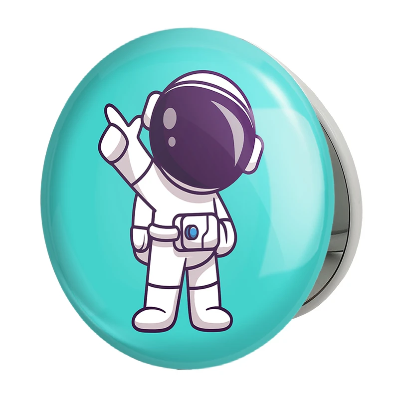 آینه جیبی خندالو طرح فضانورد مدل تاشو کد 25122 