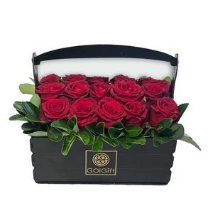 سبد گل رز هلندی گل گیفت کد GG006