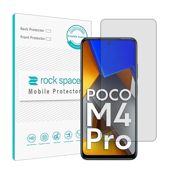 محافظ صفحه نمایش شفاف راک اسپیس مدل HyGEL مناسب برای گوشی موبایل شیائومی Poco M4 Pro