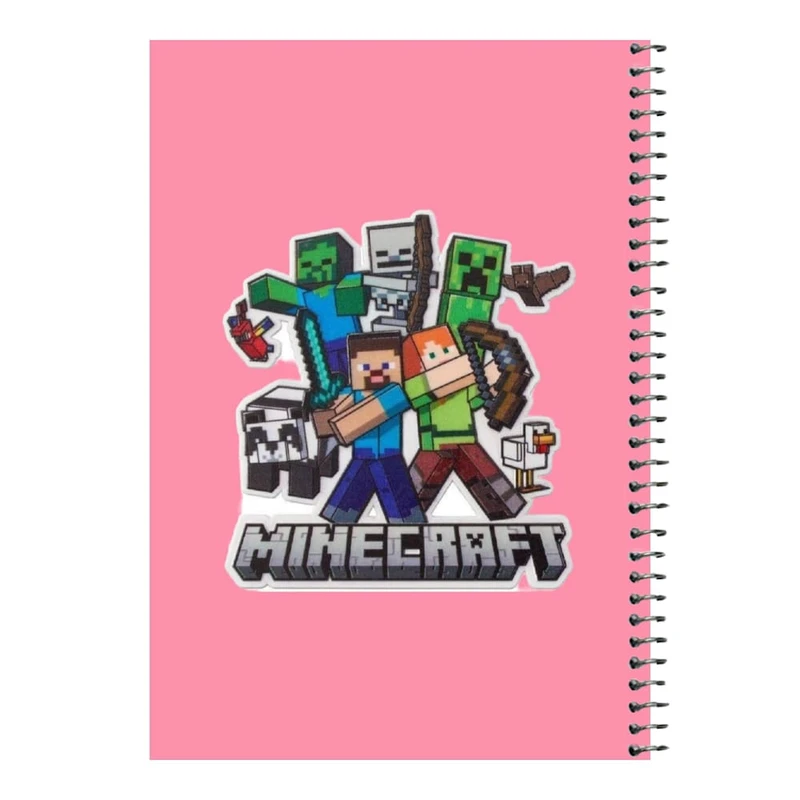 دفتر مشق 80 برگ اس جی مدل ماینکرفت کد۱۰   