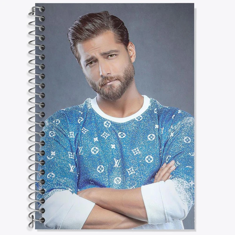 دفتر زبان 50 برگ خندالو مدل دو خط طرح ماکان بند کد 27306