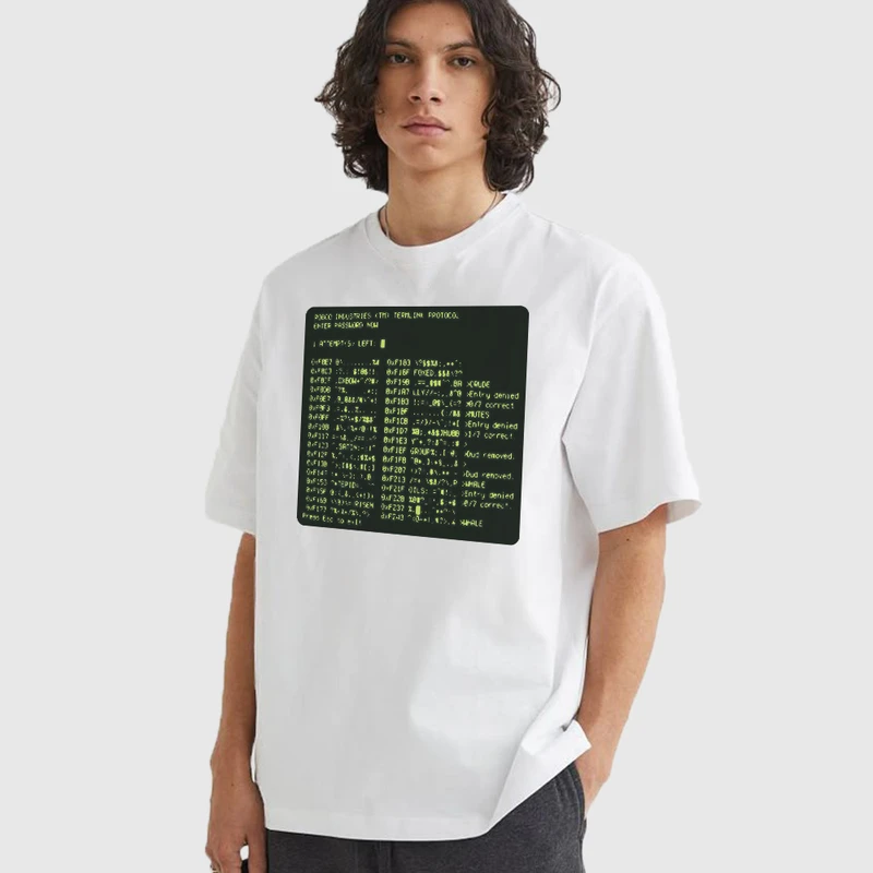 تی شرت آستین کوتاه مردانه مدل کد مخصوص برنامه نویس ها z602