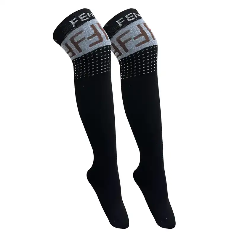 جوراب زنانه تن پوش هنگامه مدل بالا زانو بوکله بسته 2 عددی