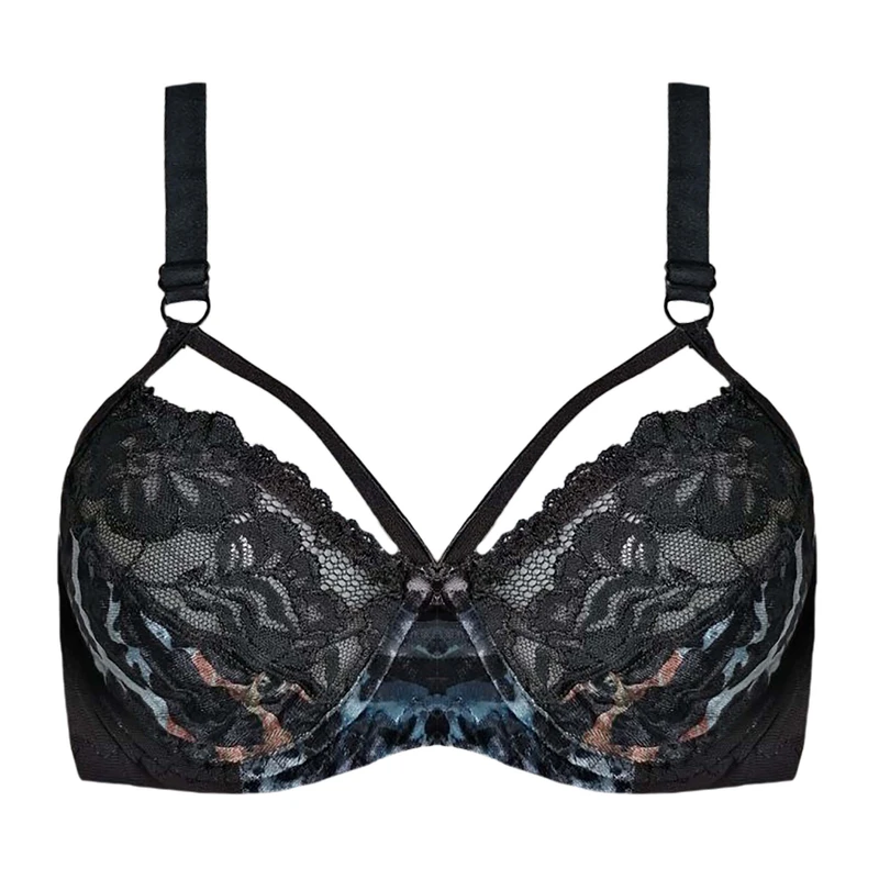 سوتین زنانه مدل مخمل پلنگی کد 05