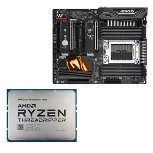 مادربرد گیگابایت مدل X399 AORUS PRO  به همراه پردازنده مرکزی ای ام دی مدل AMD Ryzen Threadripper 1900X