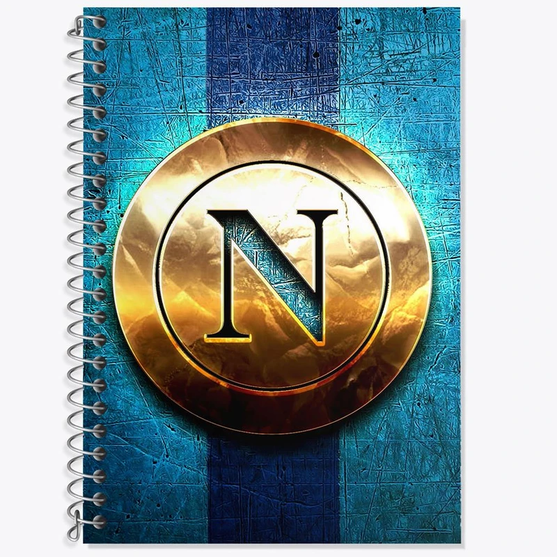 دفتر زبان 50 برگ خندالو مدل دو خط طرح باشگاه ناپولی کد 27399