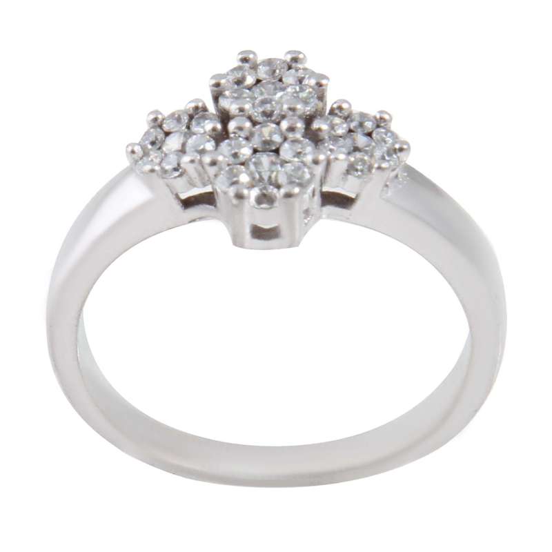 انگشتر نقره زنانه بازرگانی میلادی مدل فانتزی کد AWR_770