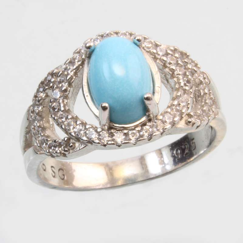 انگشتر زنانه مدل فیروزه عجمی اصل دامغان