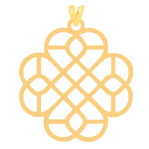 آویز گردنبند طلا 18 عیار زنانه کرابو مدل شکل هندسی کد Kr31663