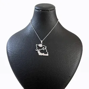 گردنبند مدل نقشه ایران کد 02