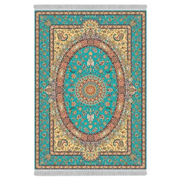 فرش پارچه‌ای دفه مدل فرشینه هازان مخمل کد 066