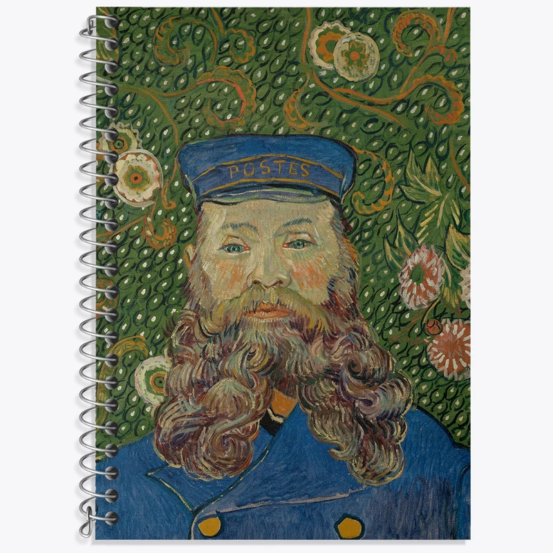 دفتر لغت 50 برگ خندالو طرح پرتره جوزف رولین ونسان ونگوگ (Van Gogh) کد 36812