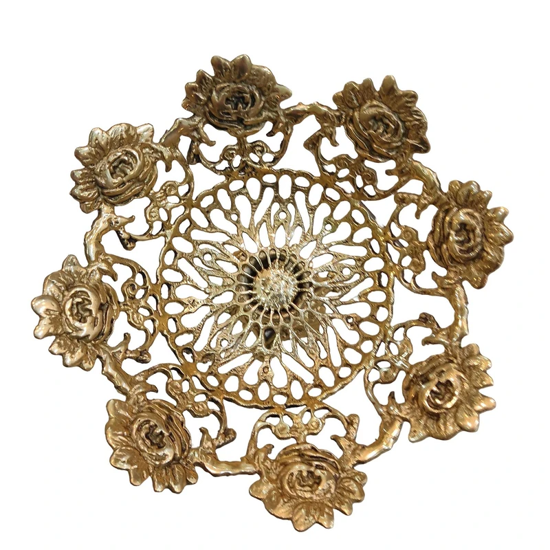 عکس شماره 2 : میوه خوری برنزی مدل گل رز کد a108