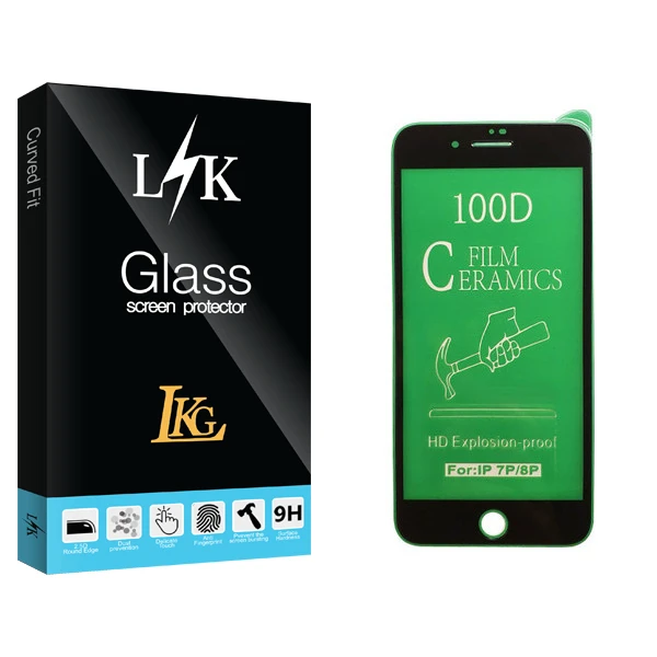 محافظ صفحه نمایش سرامیکی ال کا جی مدل LK Glass مناسب برای گوشی موبایل اپل iPhone 8 Plus