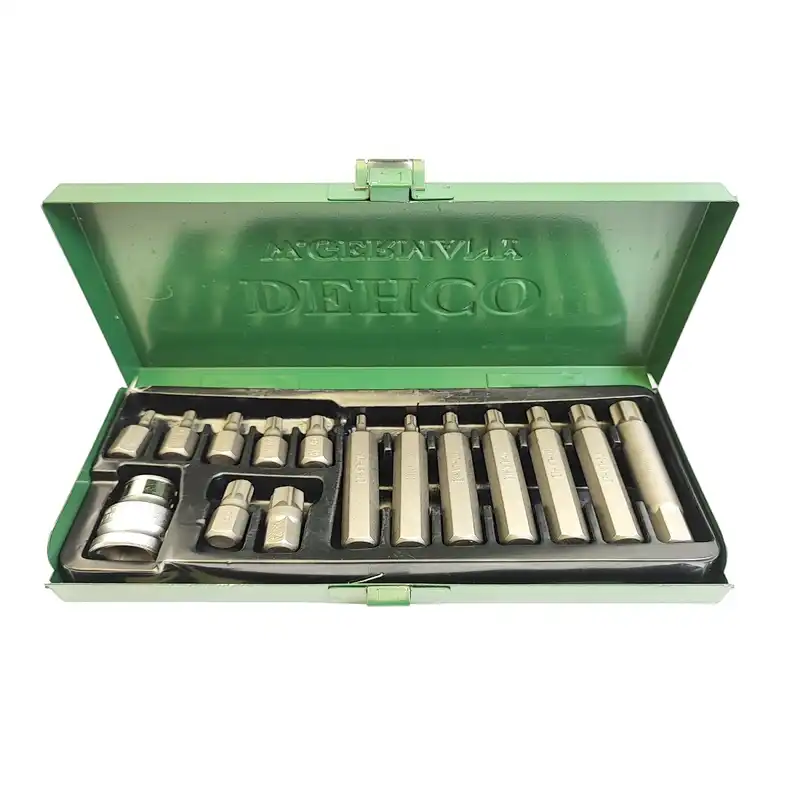 آچار بکس ستاره ای دهکو  مدل 15-TLG مجموعه 15 عددی