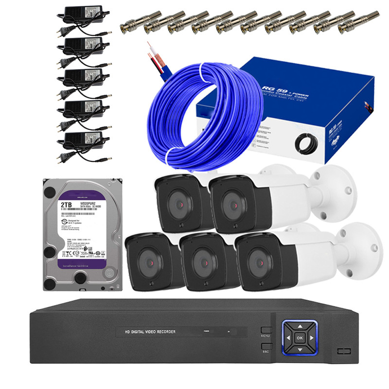 سیستم امنیتی کامل دوربین مداربسته مدل 1005+