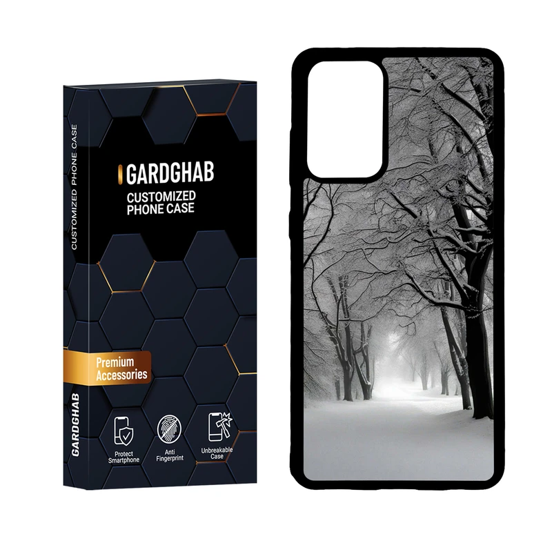 کاور گارد قاب مدل دور ژله ای منظره و طبیعت مناسب برای گوشی موبایل سامسونگ Galaxy A72